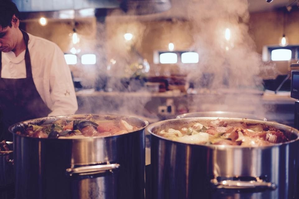 Notre cuisine en pleine préparation