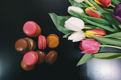 Macarons et douceurs du buffet sucré