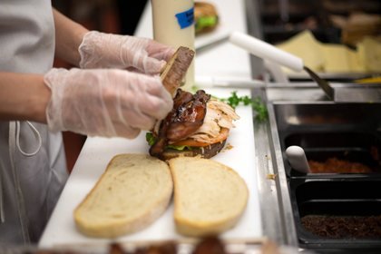 Dressage d'un buffet d'entreprise